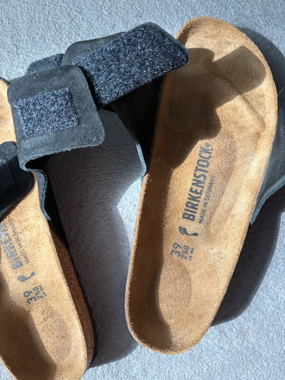 Birkenstock Oita black 2 strap suede sandals size 8/39🔥 EUC - Picture 11 of 14